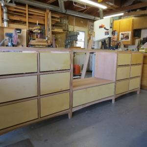 Custom Cherry Wall Unit