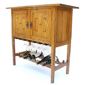 Mission Wine & Spirits Cabinet