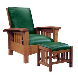 California West Greene & Greene Chair & Footstool