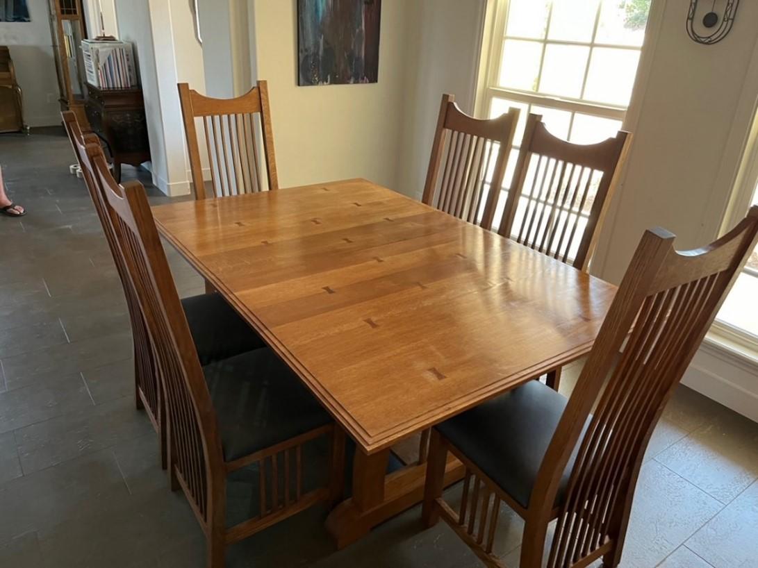 mission dining table