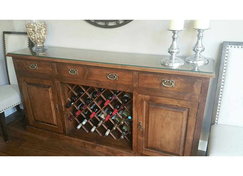 California West Buffet & Wine Storage